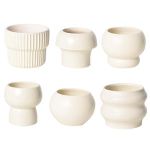 Pot de fleurs en céramique de style nordique moderne avec finition émaillée simple, vente en gros pour orchidées, plantes succulentes, jardinières vertes - Product Image 5