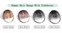 Parche de pelo Remy de gran venta para mujer, Frente Invisible, flequillo francés, peluca superior, aspecto Natural, flecos inspirados en celebridades