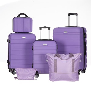 6-teiliges ABS-Luxus-Reisekoffer-Set 7/12/16/20/24/28 Zoll – Modische Taschen mit Exklusivem Design, Langlebig und im Heißen Verkauf – Für Damen-Schönheit - Product Image 2