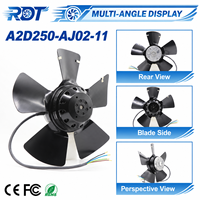 Ventilateur axial d'admission pour machines A2D250-AJ02-11 – Unité de remplacement à haut débit d'air pour système d'évacuation et refroidissement d'équipements industriels