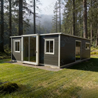 FLKT Nouvelle Conception Maison Conteneur Extensible à Double Aile, Maison Préfabriquée Pliante, Bureau Modulaire, Villa, Installation Rapide, Résistante au Vent et au Feu
