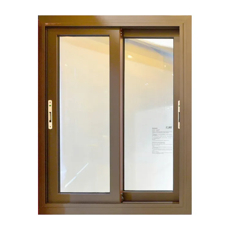 KDSBuilding Custom Black White Bronze Color Double Glass Window Aluminium Frame Sliding Glass Window