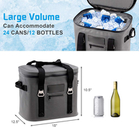 Glacière souple isotherme étanche 24/36 canettes pour randonnée, camping, pique-nique, plage, voyage