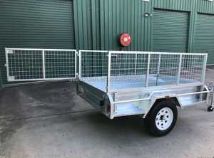 Personalizzabile doppio asse gabbia metallica scatola singolo asse efficiente rimorchio carico di stoccaggio per la gabbia rimorchi - Product Image 4