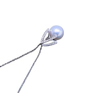 Collar con Colgante de Perla Blanca de Agua Dulce de 9-10 mm, Luz Intensa, Plata S925, Conjunto Completo, Joyería Xiang, Transmisión en Vivo, Wenchi, China - Product Image 5