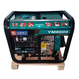 Générateur portable diesel 4 temps refroidi par air à châssis ouvert, alternateur 100 % cuivre, démarrage électrique 12 V CC, certifié ISO pour - Product Image 1