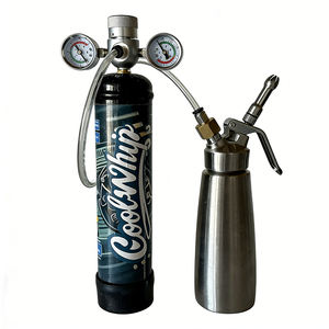 Réservoir de gaz industriel haute pression en métal, nouveau design, pour crème fouettée, rempli de CO2/N2, pour outils de desserts à la crème, écologique - Product Image 6