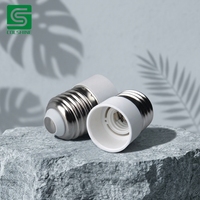 Adaptateur de douille de lampe Colshine E27 vers E14, support en plastique et métal, AC 220V 10% 4A, garantie 2 ans, sécurité et commodité