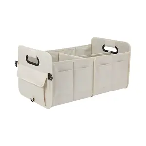 定制彩色OEM设计便携式折叠汽车储物箱汽车行李箱收纳器