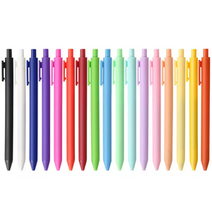 Stylos à bille en plastique multicolores en gros, logo personnalisé bon marché, fournitures scolaires et de bureau, pour <span class=keywords><strong>étudiant</strong></span>s, en vrac - Product Image 1
