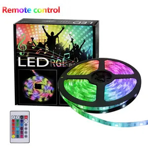 Kit de bande lumineuse RGB LED 2835 5050 SMD 24 touches télécommande IP65 étanche bricolage rythme de la musique fête usage domestique Kits de bande LED