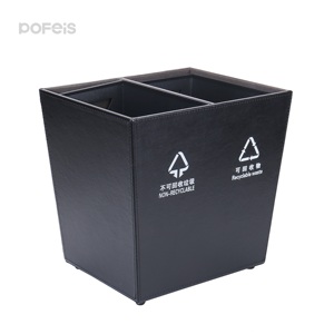 Mulleimer Hotel Home Use Bin Leather Dusbtin Garbage Waste Trash Cans Bin