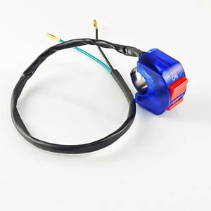 Interruptor de manillar de motocicleta Qiangye, azul y rojo, encendido/apagado, para accesorios de modificación de motocicletas - Product Image 3
