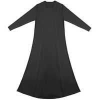 Robe longue islamique à lacets pour femmes, vêtements musulmans de base, mode moyen-orient, Abaya Burqa