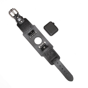 สายหนังแท้สำหรับ Apple Watch ขนาด 20 มม. สไตล์หรูหรา สำหรับสมาร์ทวอทช์ - Product Image 1