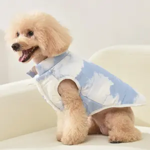 OEMODM Dog Cotton Vest Waterproof Puppy Jacket Fleece Teddy Bears Pet Apparel Clothing Small Medium-sized Dogs