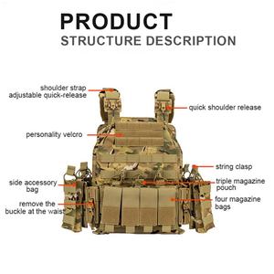 Équipement tactique Artex, autres équipements de protection personnelle, porte-plaque balistique en nylon, gilet tactique Molle, gilet pare-balles, tactique - Product Image 4