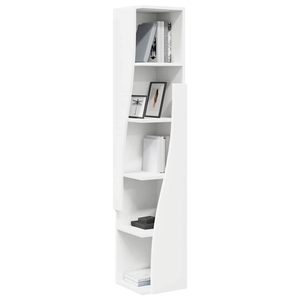 Buffet Blanc Moderne à Motif Géométrique 162x40x80cm en MDF <span class=keywords><strong>et</strong></span> Panneaux de Particules, 4 Portes avec Poignées Dorées en Métal pour Salon - Product Image 1