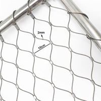 Fabriklieferung 306 Edelstahl-Drahtgeflecht / Vogelnetz / Handgewebtes Flexibles Edelstahl-Kabelnetz