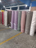 Prix de liquidation Lourd Coloré Lin Look Rideau Occultant Tissu Tissu Textile À La Maison