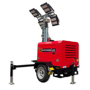 Tour d'éclairage portable alimentée au <span class=keywords><strong>diesel</strong></span>, hauteur 7m, lampe LED, générateur durable et compact - Product Image 4