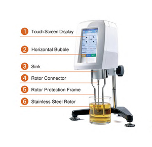 Touch Screen <strong>Digital</strong> Automatic <strong>Rotational</strong> <strong>Viscometer</strong> Laboratory <strong>Rotational</strong> <strong>Digital</strong> <strong>Viscometer</strong> Model NDJ-8SPRO - Product Image 3