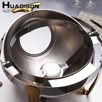 Huadison – présentoir de buffet en acier inoxydable, chauffe-plats
