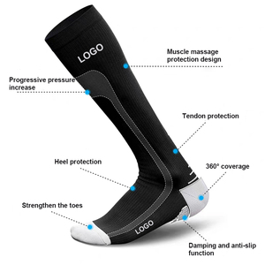 Calze sportive a compressione personalizzate per <span class=keywords><strong>Leggings</strong></span> lunghi da <span class=keywords><strong>uomo</strong></span> e da donna per la corsa a maglia da calcio per tutte le stagioni - Product Image 2