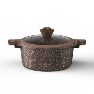 Batterie de cuisine en aluminium au design moderne Casserole à frire antiadhésive en forme d'écailles de <span class=keywords><strong>poisson</strong></span> avec revêtement en marbre pour usage domestique - Product Image 6