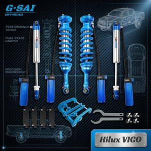 โช้คอัพหลังเหล็กไนโตรเจนแบบปรับได้สองระดับ G-SAI <span class=keywords><strong>Custom</strong></span> 4x4 สำหรับรถออฟโรด ใช้กับรถยนต์ Hilux ยกสูง - Product Image 1