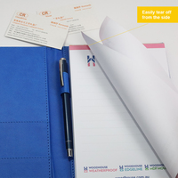 Portafolio de Cuero, Organizador, Carpeta A5, para Tarjetas de Visita, Documentos Legales, Incluye Bloc de Notas Tamaño Carta