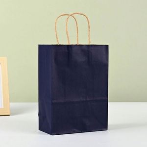 ถุงช้อปปิ้งสีพื้นแบบกำหนดเองได้พร้อมหูหิ้วสำหรับใช้เป็นของชำร่วยในงานปาร์ตี้ ถุงของขวัญกระดาษ - Product Image 6