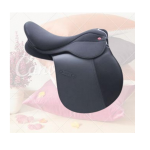 Silla de Salto de Doble Solapa Sintética Avanzada, Diseño de Asiento de Contacto Cercano, Panel de Alta Resistencia, Estribos Ajustables, para Jinetes de Salto - Product Image 4