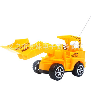 Excavadora de juguete con control remoto, vehículo de ingeniería de plástico para niños de 2 a 6 años, funciona con pilas - Product Image 5