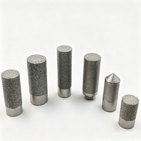 Penutup Pelindung Sensor Kelembaban Tanah Tahan Air, Sensor Filter Pipa Bubuk Logam Stainless Steel
