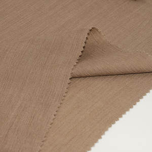 Fábrica chinesa Plain Textile mulheres vestido pano 40T Sólido Tingido 100% Twist Algodão Crepe Tecido - Product Image 3