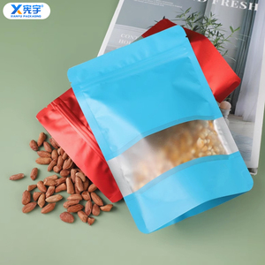 Bolsa de Embalaje de Plástico con Cierre Hermético y Ventana <span class=keywords><strong>para</strong></span> Alimentos, Personalizable con Logotipo, de Aluminio Colorido, Resistente a Olores - Product Image 1