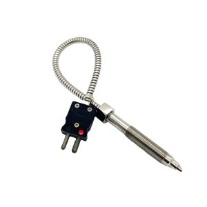 1200c sonda in acciaio inox ad alta temperatura sensore industria K tipo termocoppia con spina - Product Image 1