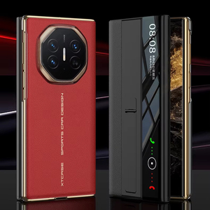 เคสโทรศัพท์หนังวีแกนพับตั้งได้ป้องกันทุกสัดส่วนดีไซน์ย้อนยุคสำหรับ Huawei matext Honor เคส PU มีขาตั้งกันกระแทก - Product Image 1