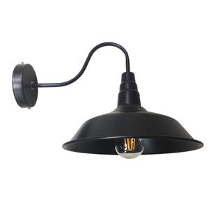 Recién llegado, linterna de <span class=keywords><strong>pared</strong></span> Exterior, pantalla negra Vintage, Sensor de movimiento E26 E27, lámpara de <span class=keywords><strong>pared</strong></span> LED de cuello de cisne - Product Image 1