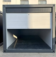 Conteneur de stockage pliable et respirant en acier moderne de 20 pieds et 40 pieds avec portes roulantes manuelles et automatiques à installation rapide