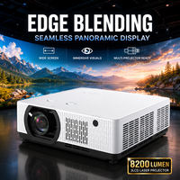 Projecteur laser 3LCD WUXGA 1920x1200 8200 lumens avec zoom 1,6x pour l'éducation et les conférences