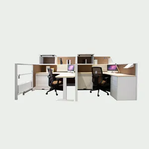 Специальный дизайн, широко используемые производители кабинков современного дизайна, модульная рабочая станция с деревянной перегородкой, офисная мебель