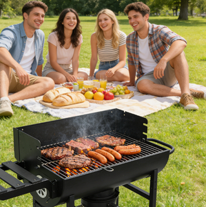 <span class=keywords><strong>Barbecue</strong></span> à charbon de <span class=keywords><strong>bois</strong></span> vertical de type baril, populaire aux États-Unis pour les fêtes en plein air - Product Image 6