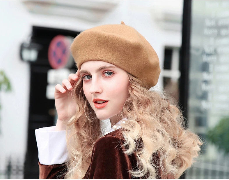 Berets-EA106 100% berretti di lana cappelli personalizzati da uomo