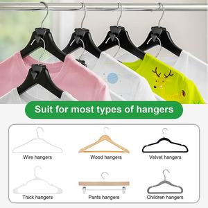 18 Pieces Wardrobe Closet Space Saving <strong>Clothes</strong> <strong>Hanger</strong> Extender <strong>Connector</strong> Attachment Organizer <strong>Hooks</strong> - Product Image 4