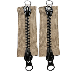 Manufacturer Custom Two-Way Brass Metal Zippers with Zipper <strong>Processing</strong> <strong>Accessories</strong> for <strong>Garments</strong> Handbags Suitcases Jackets Shoes - Product Image 5
