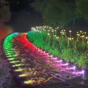Lnjami Mini 6W Màu Đen LED Sàn Vườn Inground Ánh Sáng Ngoài Trời Cho Pathway Tầng Lõm RGB Ánh Sáng Ngầm