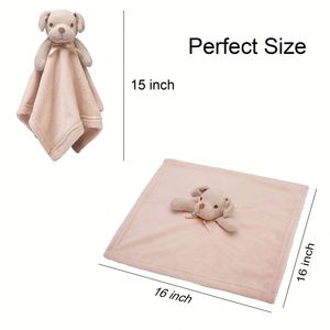 Manta de Seguridad para Perros de 16 Pulgadas, Marrón, Suave, para Cachorros, Unisex, para Bebés, Niños Pequeños e Infantes, Juguete de Peluche - Product Image 3