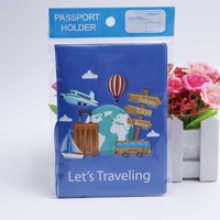 Cadeaux d'affaires multifonctionnels Voyage autour du monde Porte-passeport et organisateur de billets d'avion Impression numérique